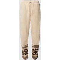 Polo Ralph Lauren Hose mit Muster in Beige, Größe L von Polo Ralph Lauren