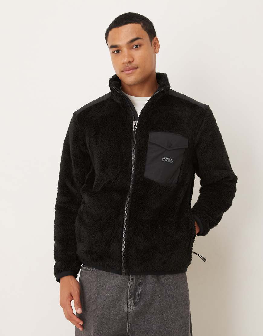 Polo Ralph Lauren - Jacke aus Teddyfell in Schwarz von Polo Ralph Lauren