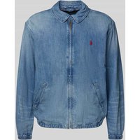 Polo Ralph Lauren Jacke mit Label-Stitching Modell 'BAYPORT' in Jeansblau, Größe L von Polo Ralph Lauren
