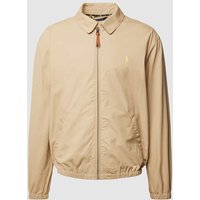 Polo Ralph Lauren Jacke mit Label-Stitching Modell 'BAYPORT' in Khaki, Größe M von Polo Ralph Lauren