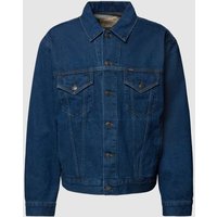 Polo Ralph Lauren Jeansjacke im Used-Look mit aufgesetzten Taschen in Jeansblau, Größe L von Polo Ralph Lauren