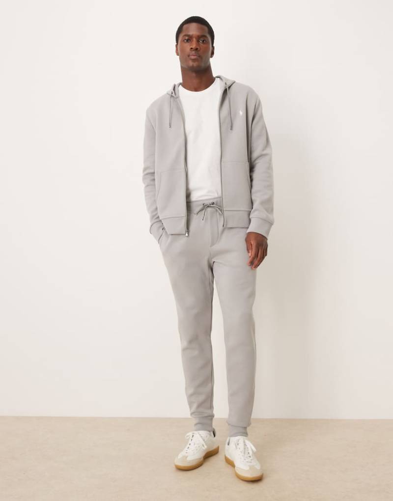 Polo Ralph Lauren - Jogginghose aus Doppelstrick in Grau mit Markenlogo von Polo Ralph Lauren