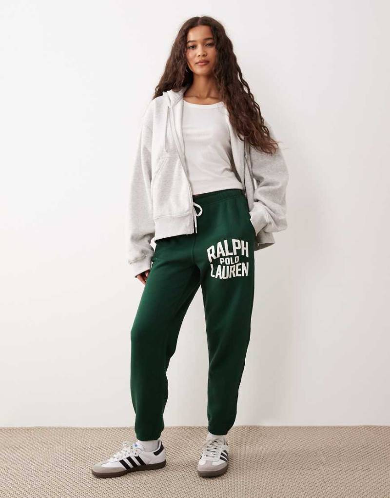Polo Ralph Lauren - Jogginghose in Grün mit Logo und Bündchen von Polo Ralph Lauren