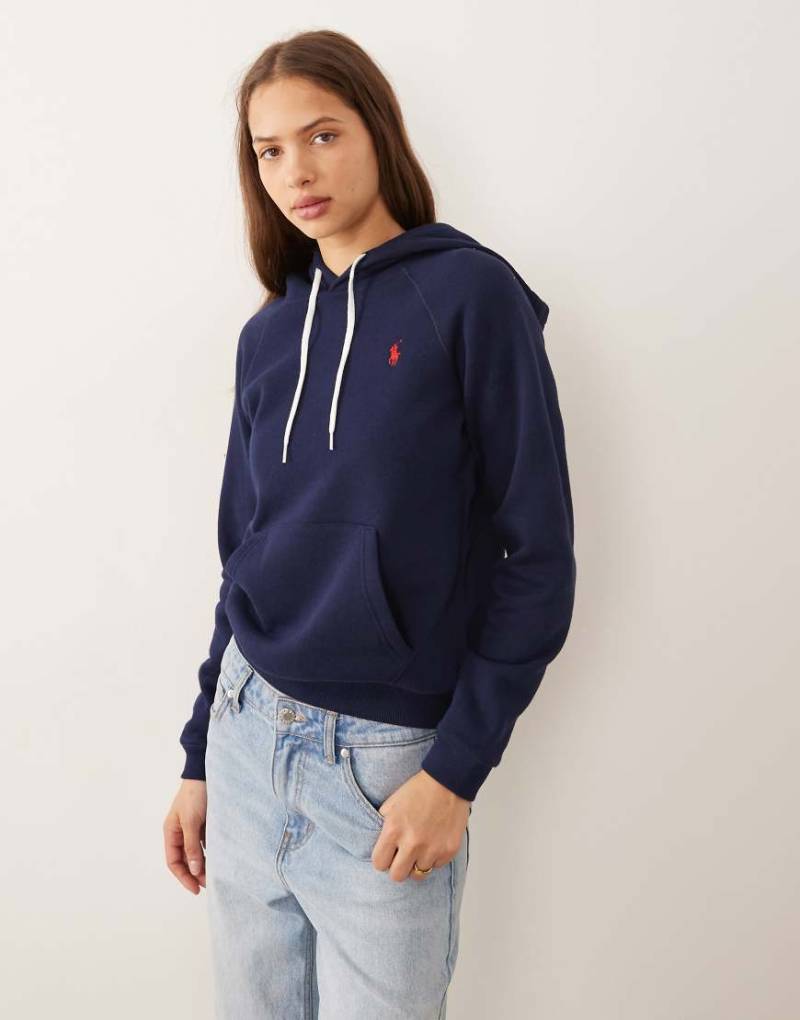 Polo Ralph Lauren - Kapuzenpullover in Marineblau mit Markenlogo von Polo Ralph Lauren
