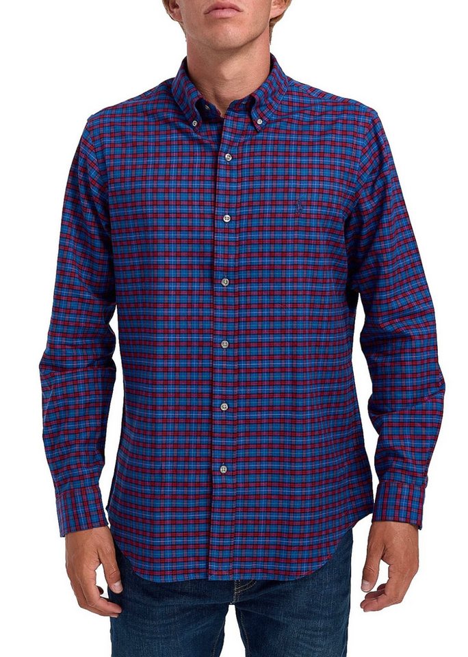 Polo Ralph Lauren Karohemd Herren Hemd Check Heritage Custom Slim Fit Button-down-Kragen für eine klare, strukturierte Optik von Polo Ralph Lauren