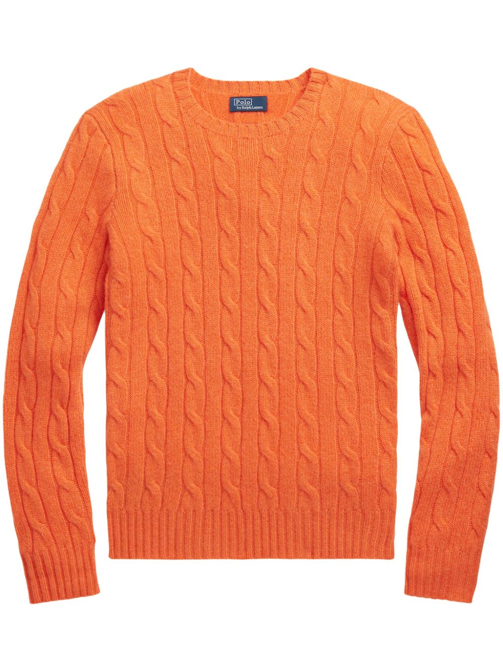 Polo Ralph Lauren Kaschmirpullover mit Zopfmuster - Orange von Polo Ralph Lauren