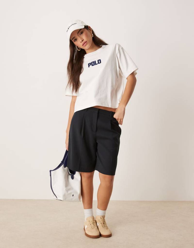 Polo Ralph Lauren - Kastiges T-Shirt in Weiß mit Logo von Polo Ralph Lauren
