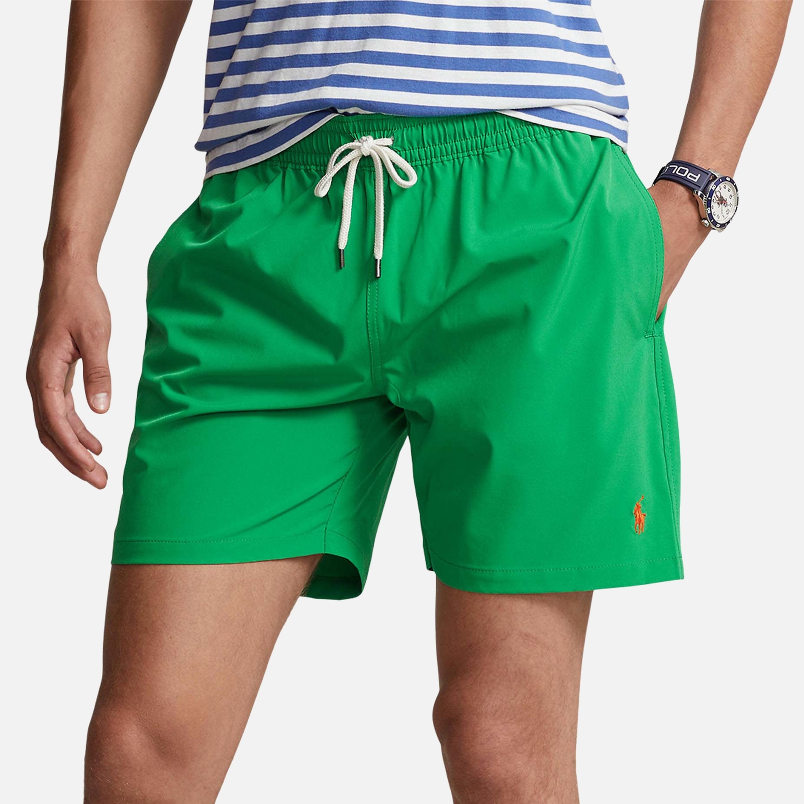 Polo Ralph Lauren Klassische Badeshorts Traveler - Preppy Green - XXL von Polo Ralph Lauren