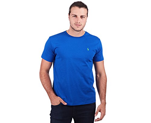 Polo Ralph Lauren Klassisches T-Shirt mit Rundhalsausschnitt, für Herren, Baumwolle, Größe S, normale Passform Gr. XXL, königsblau von POLO RALPH LAUREN