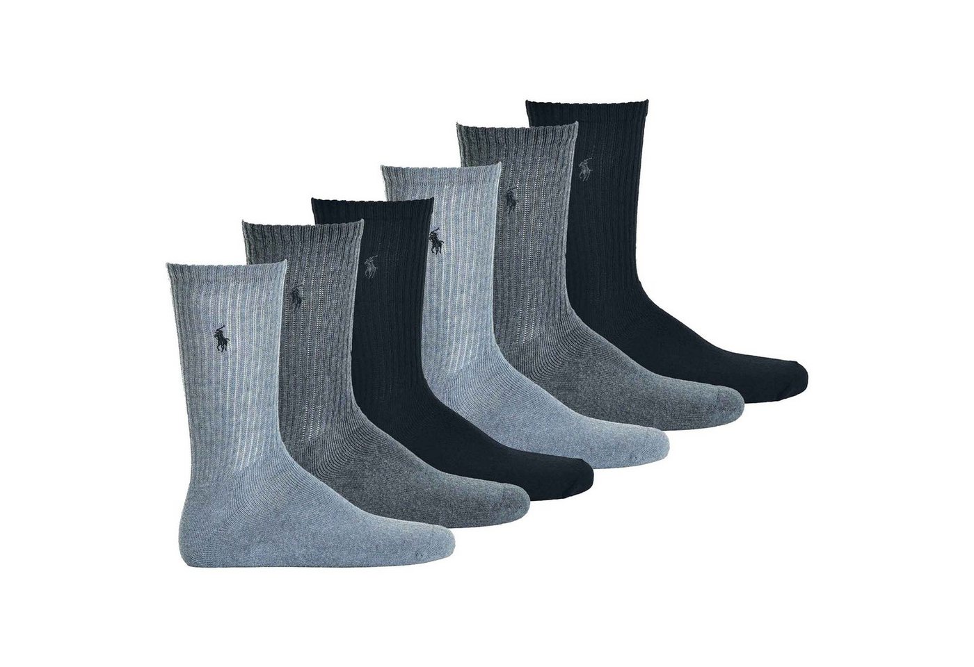 Polo Ralph Lauren Kurzsocken Herren Tennissocken, 6er Pack - CREW-3-PACK, Logo von Polo Ralph Lauren