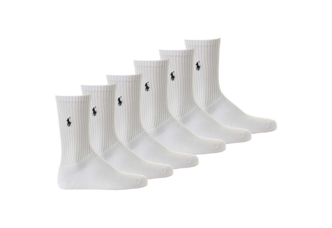 Polo Ralph Lauren Kurzsocken Herren Tennissocken, 6er Pack - CREW-3-PACK, Logo von Polo Ralph Lauren