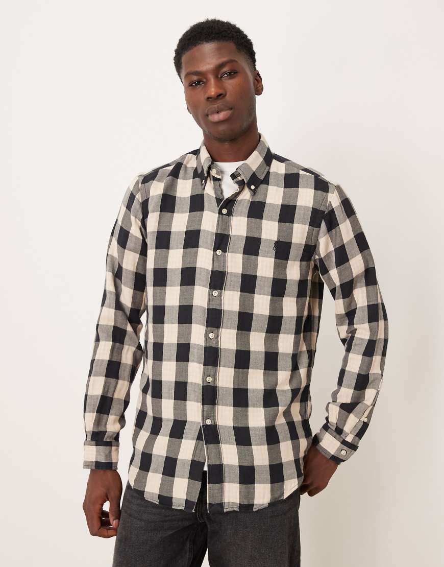 Polo Ralph Lauren - Langärmliges, kariertes Hemd in Creme und Schwarz Polo Ralph Lauren - Langärmliges, kariertes Hemd in Creme und Schwarz von Polo Ralph Lauren