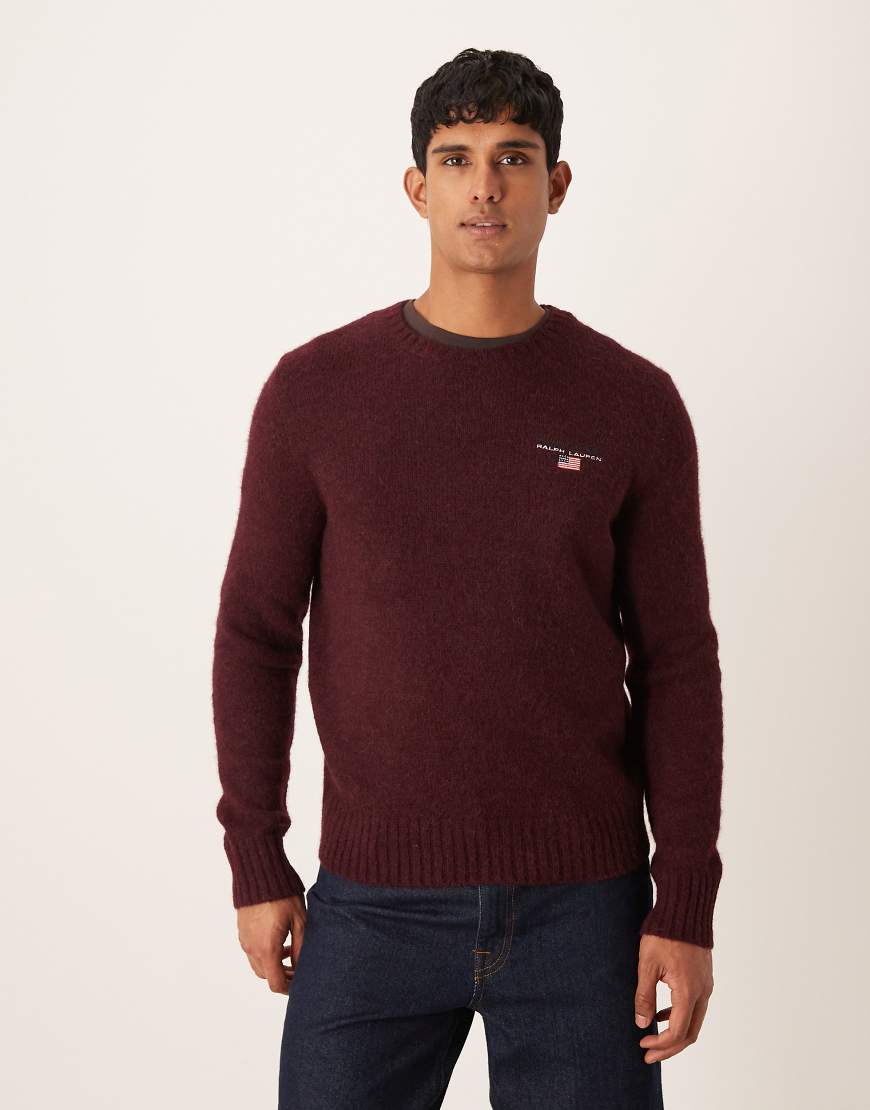 Polo Ralph Lauren - Langärmliges Sweatshirt in Rot mit Logo von Polo Ralph Lauren