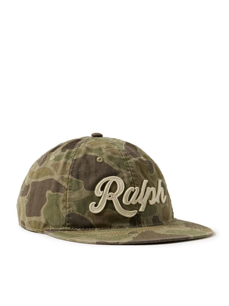 Polo Ralph Lauren - Logo-Appliquéd Camouflage-Print Herringbone Cotton Baseball Cap - Men - Green von Polo Ralph Lauren