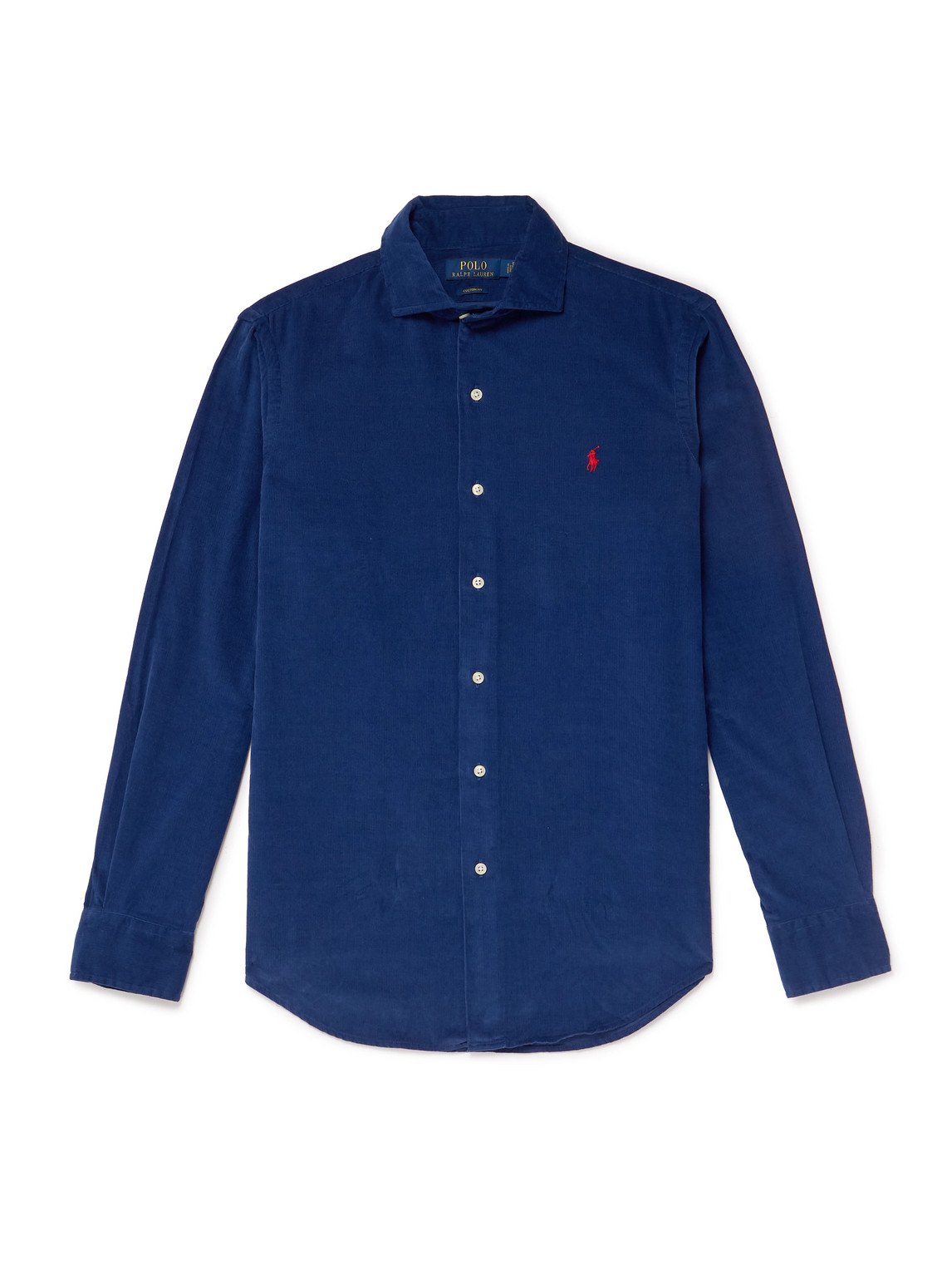 Polo Ralph Lauren - Logo-Embroidered Cotton-Corduroy Shirt - Men - Blue - XXL von Polo Ralph Lauren