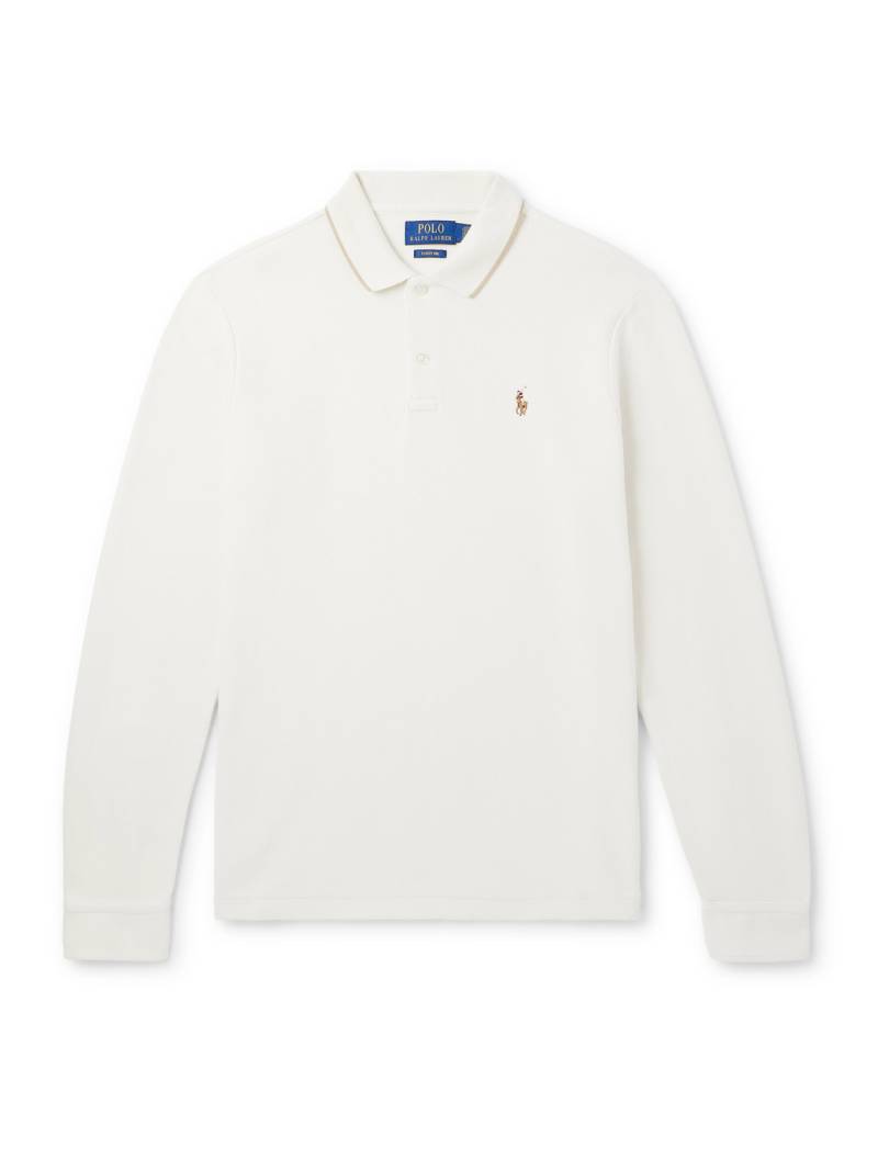 Polo Ralph Lauren - Logo-Embroidered Cotton-Jersey Polo Shirt - Men - Neutrals - XXL von Polo Ralph Lauren