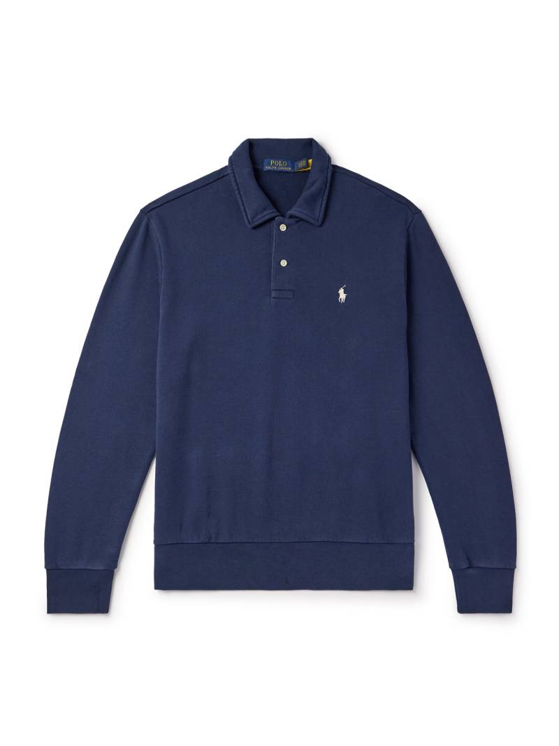 Polo Ralph Lauren - Logo-Embroidered Cotton-Jersey Sweatshirt - Men - Blue - XS von Polo Ralph Lauren
