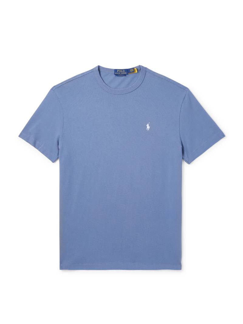 Polo Ralph Lauren - Logo-Embroidered Cotton-Jersey T-Shirt - Men - Blue - S von Polo Ralph Lauren