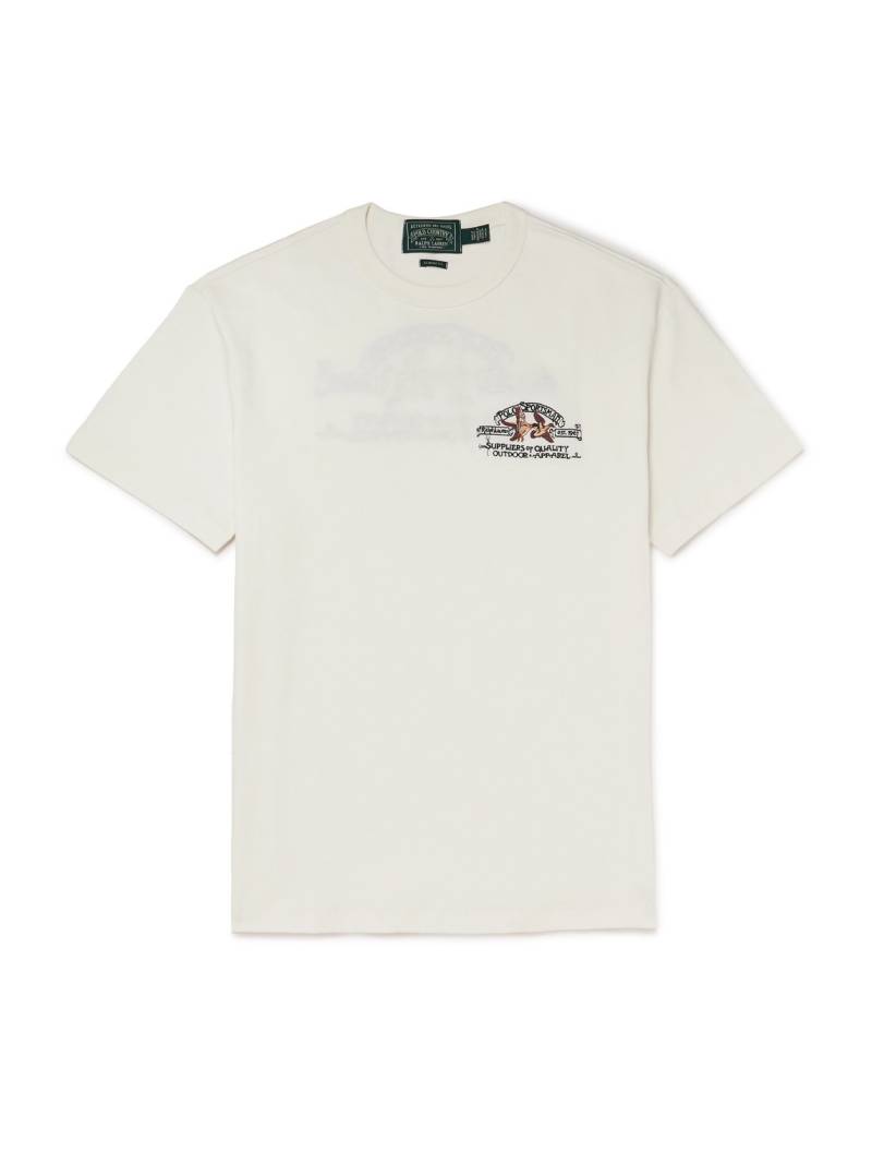 Polo Ralph Lauren - Logo-Embroidered Cotton-Jersey T-Shirt - Men - Neutrals - XS Polo Ralph Lauren - Logo-Embroidered Cotton-Jersey T-Shirt - Men - Neutrals - XS von Polo Ralph Lauren