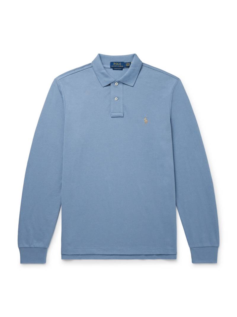 Polo Ralph Lauren - Logo-Embroidered Cotton-Piqué Polo Shirt - Men - Blue - XXL von Polo Ralph Lauren