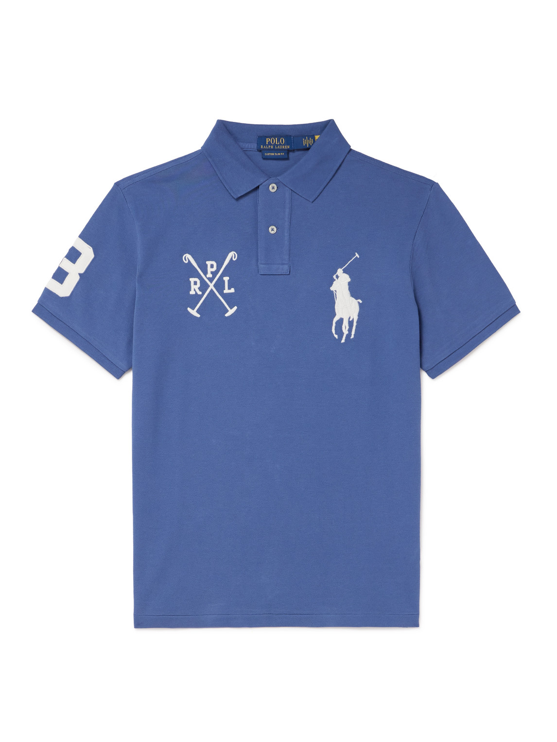 Polo Ralph Lauren - Logo-Embroidered Cotton-Piqué Polo Shirt - Men - Blue - XXL von Polo Ralph Lauren