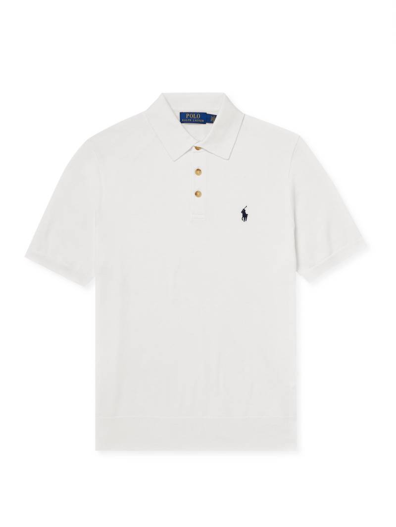 Polo Ralph Lauren - Logo-Embroidered Cotton Polo Shirt - Men - Neutrals - XL von Polo Ralph Lauren