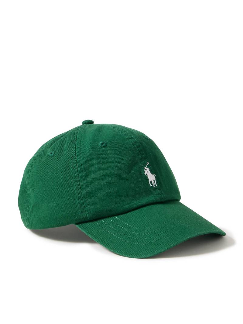 Polo Ralph Lauren - Logo-Embroidered Cotton-Twill Baseball Cap - Men - Green von Polo Ralph Lauren