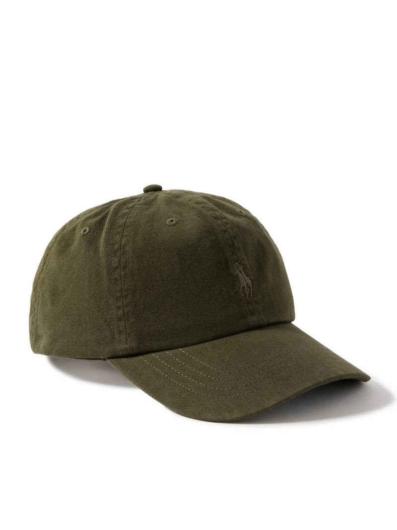 Polo Ralph Lauren - Logo-Embroidered Cotton-Twill Baseball Cap - Men - Green von Polo Ralph Lauren