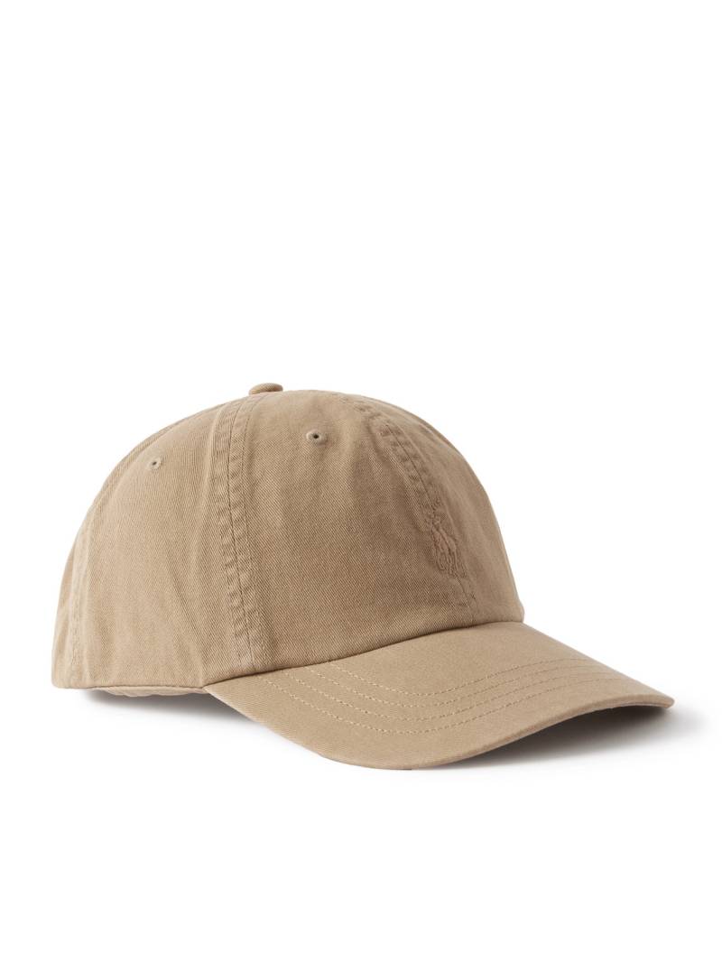 Polo Ralph Lauren - Logo-Embroidered Cotton-Twill Baseball Cap - Men - Neutrals von Polo Ralph Lauren