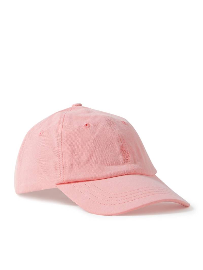 Polo Ralph Lauren - Logo-Embroidered Cotton-Twill Baseball Cap - Men - Pink von Polo Ralph Lauren