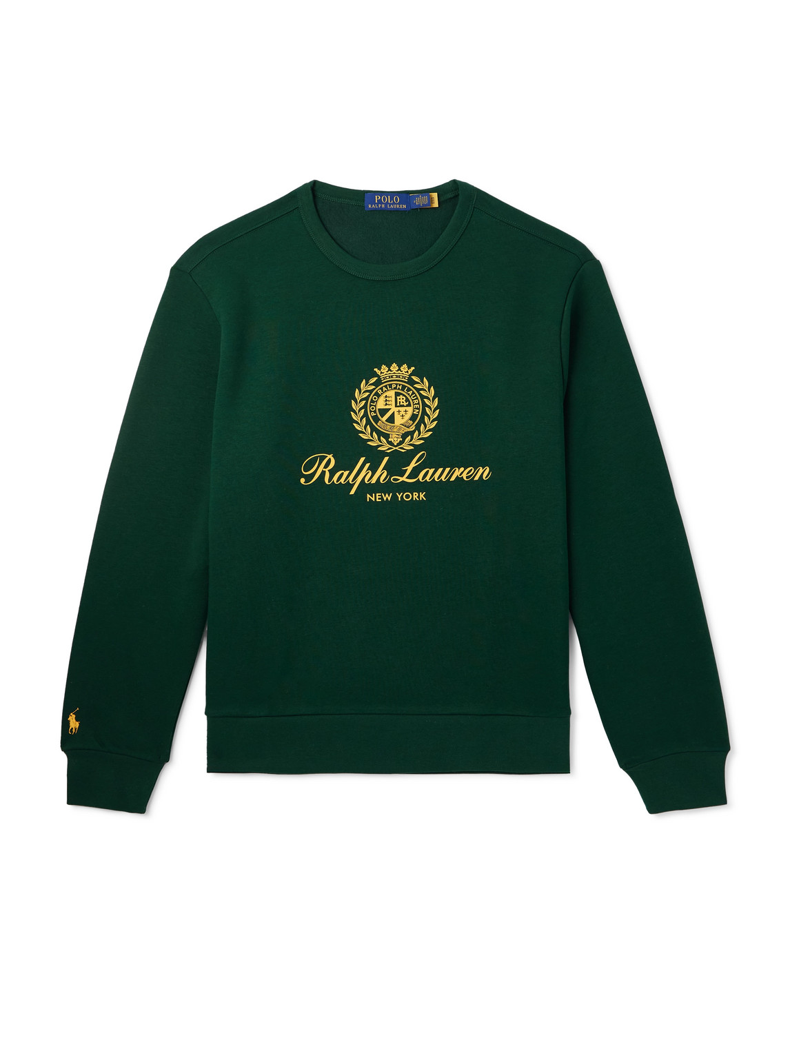 Polo Ralph Lauren - Logo-Print Cotton-Blend Jersey Sweatshirt - Men - Green - XXL von Polo Ralph Lauren