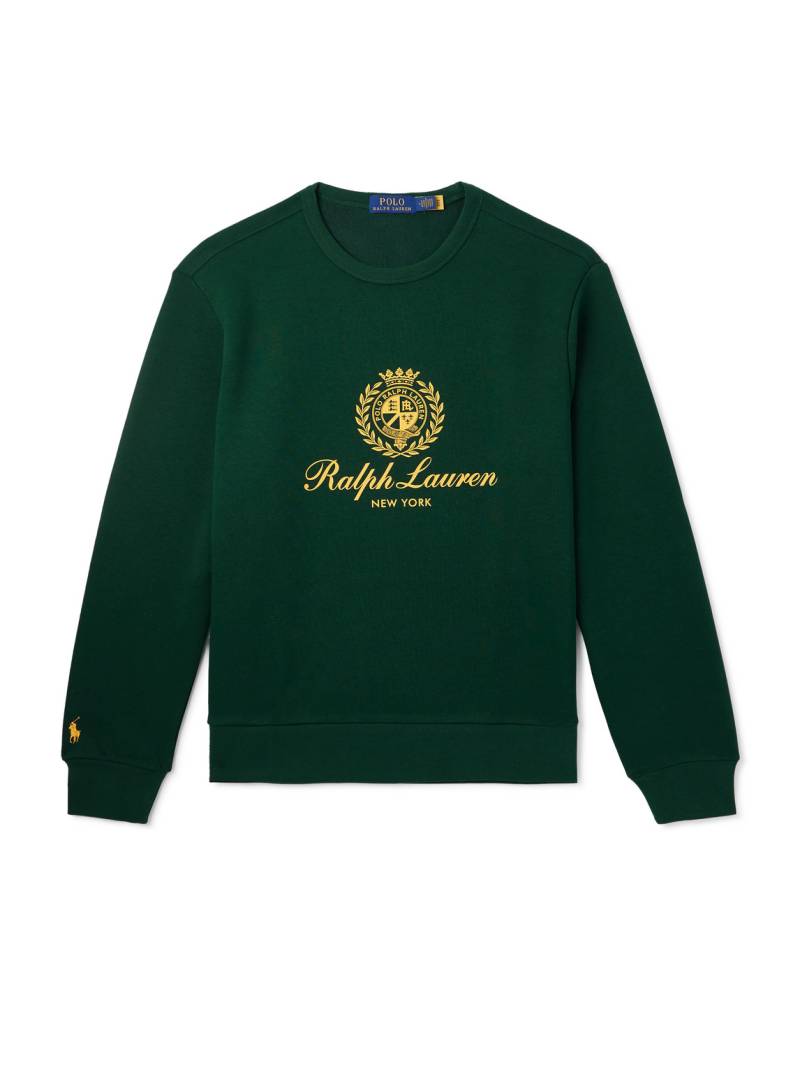 Polo Ralph Lauren - Logo-Print Cotton-Blend Jersey Sweatshirt - Men - Green - XXL von Polo Ralph Lauren