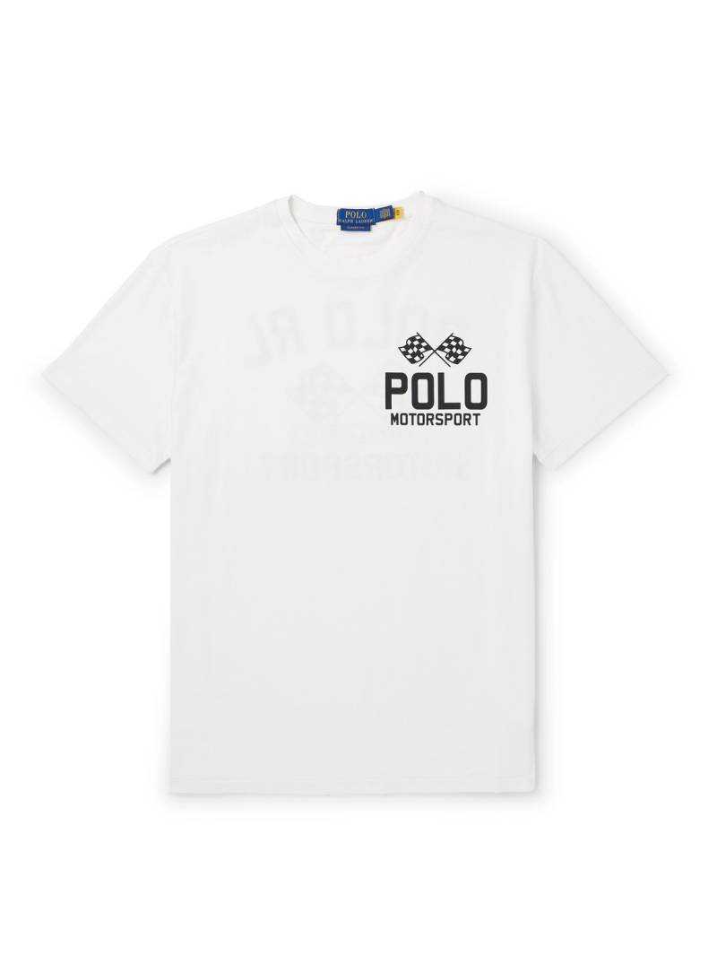 Polo Ralph Lauren - Logo-Print Cotton-Jersey T-Shirt - Men - White - L von Polo Ralph Lauren