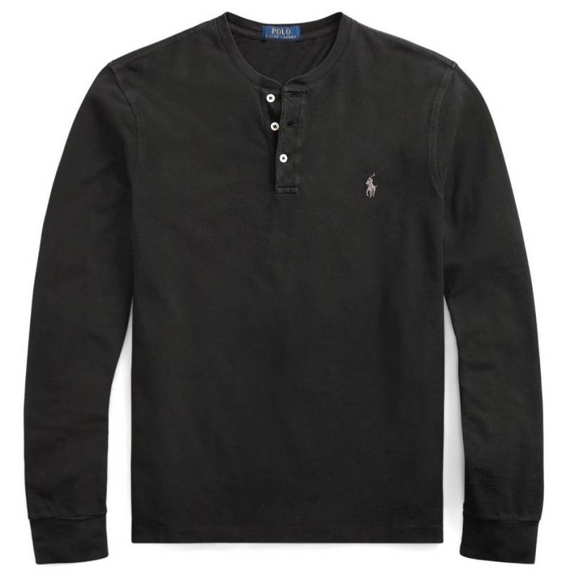Polo Ralph Lauren Longsleeve Herren Featherweight Mesh Henley Opa Langarmshirt Shirt Sofortige Authentifizierung über das Ralph Lauren-System möglich von Polo Ralph Lauren