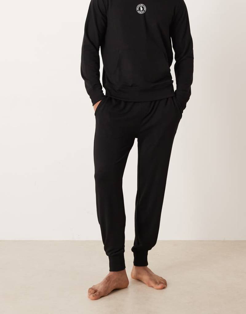 Polo Ralph Lauren - Lounge-Jogginghose in Schwarz mit Logo-Bund und Markenlogo, Kombiteil von Polo Ralph Lauren