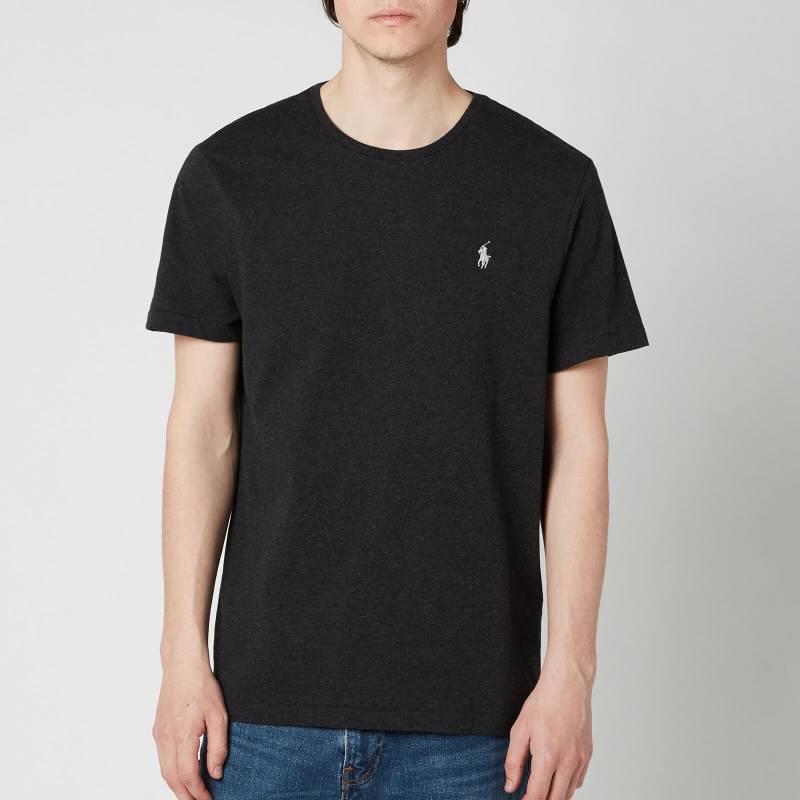 Polo Ralph Lauren Custom-Slim-Fit Rundhals-T-Shirt - Black Marl Heather - L von Polo Ralph Lauren