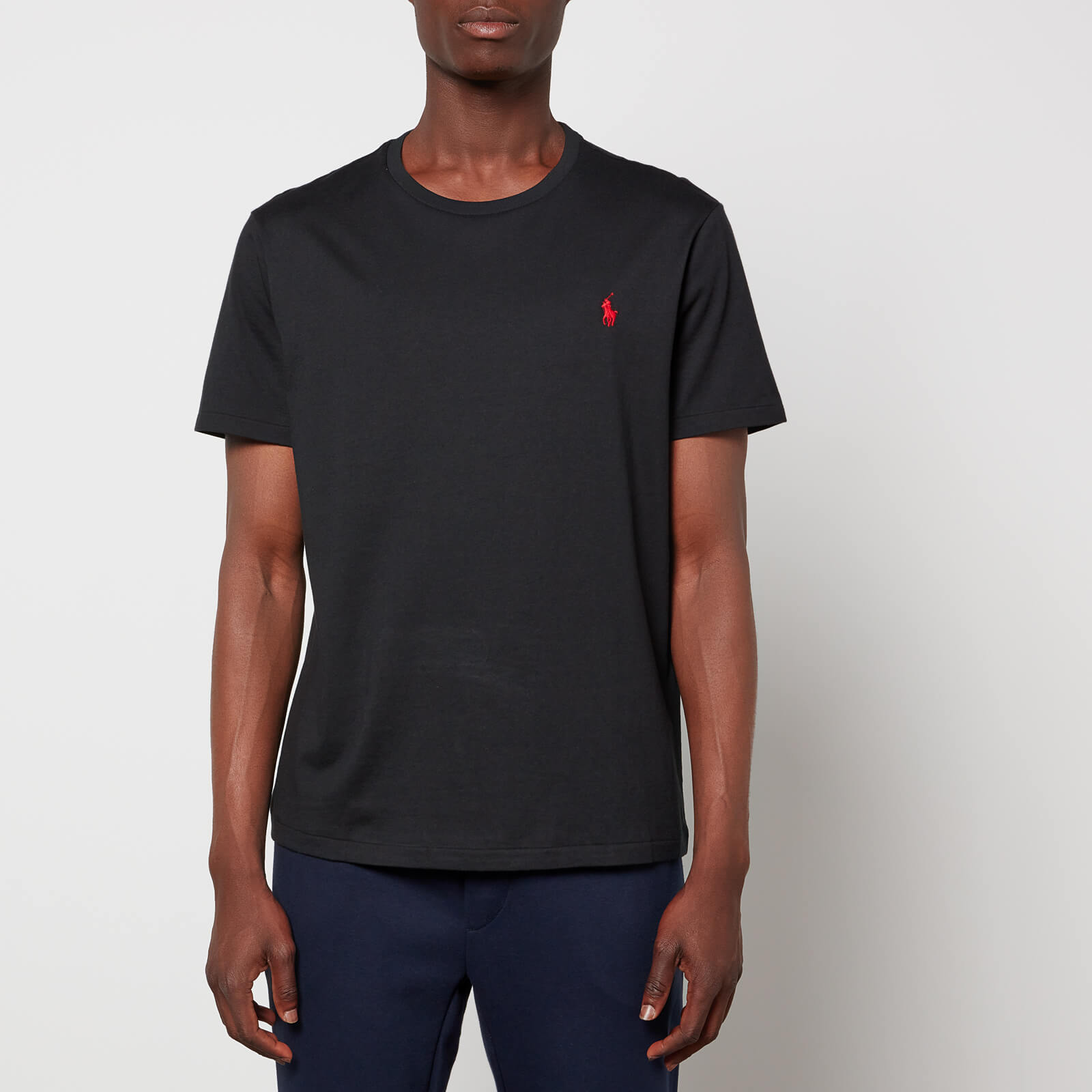 Polo Ralph Lauren Custom-Slim-Fit Rundhals-T-Shirt - RL Black - S von Polo Ralph Lauren