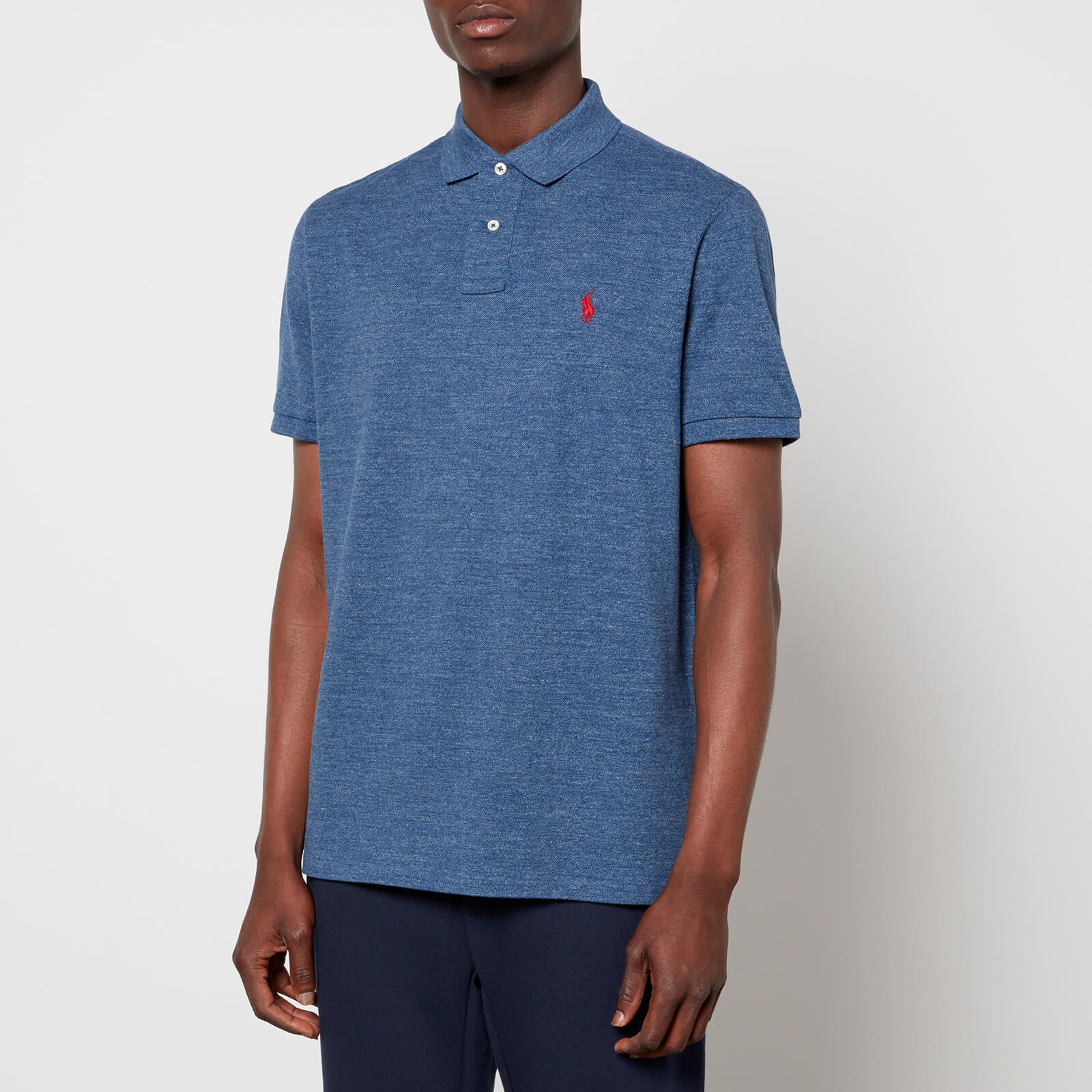 Polo Ralph Lauren Custom-Slim-Fit Poloshirt aus Piqué - Classic Royal Heather - L von Polo Ralph Lauren