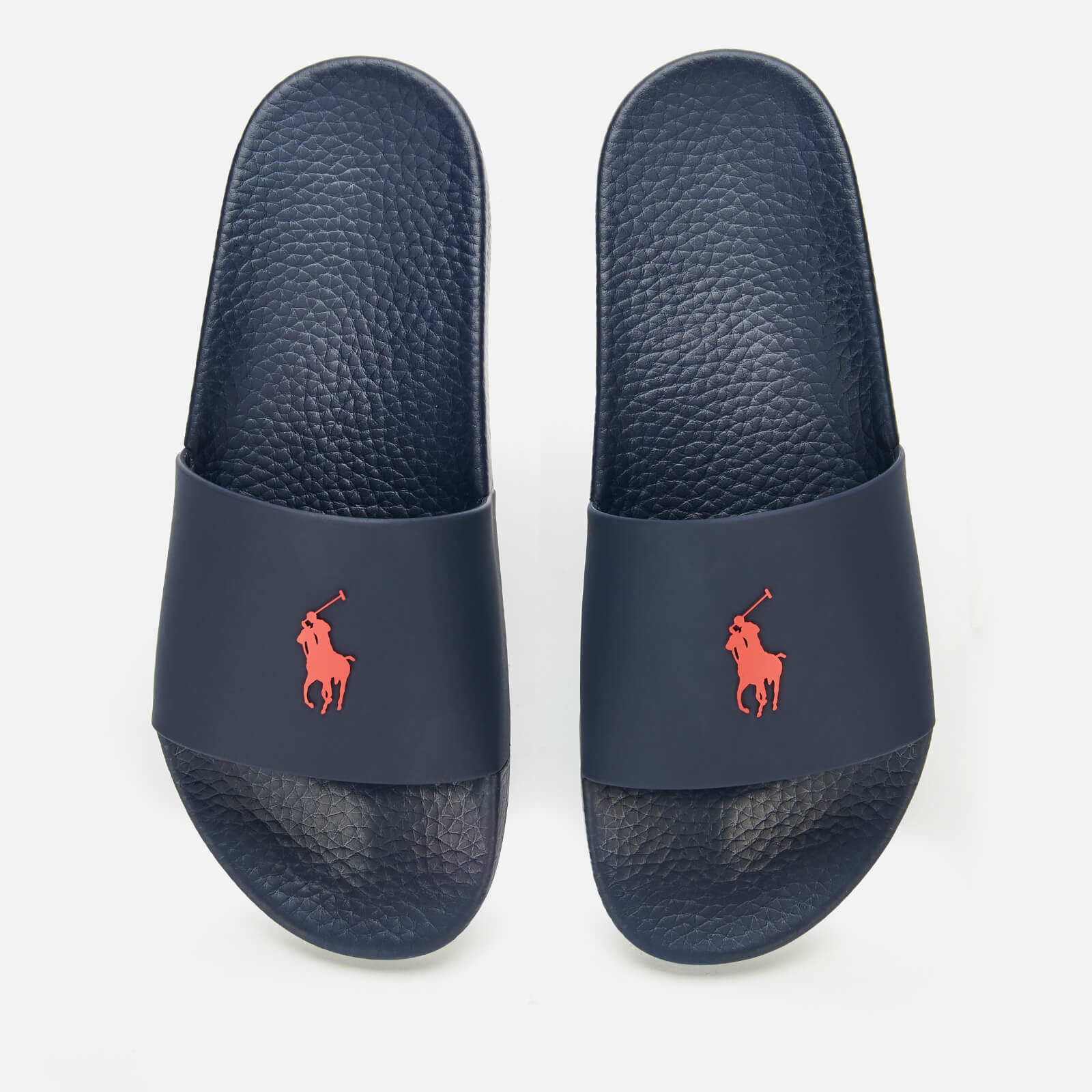 Polo Ralph Lauren Men's Slide Sandals - Navy/Red PP - UK 7 von Polo Ralph Lauren