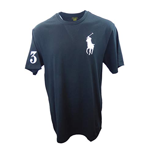 Polo Ralph Lauren Mens Crew Neck Big Pony T-Shirt (L, Black), Black, Size Large von Polo Ralph Lauren