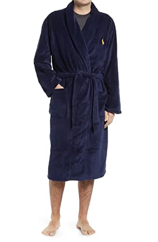 Polo Ralph Lauren Mens Microfiber Plush Long Sleeve Shawl Collar Robe von Polo Ralph Lauren