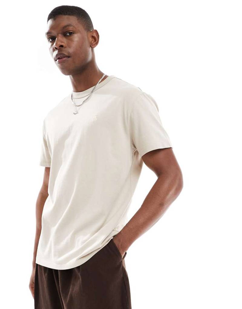 Polo Ralph Lauren - Mittelschweres Oversize-T-Shirt in Steinbeige mit Markenlogo-Neutral von Polo Ralph Lauren