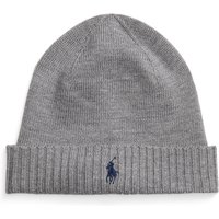 Polo Ralph Lauren Mütze in leicher Woll-Qualität mit Logo-Aufnäher von Polo Ralph Lauren