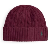Polo Ralph Lauren Mütze mit Zopfstrickmuster aus einem Wollgemisch in 0 von Polo Ralph Lauren