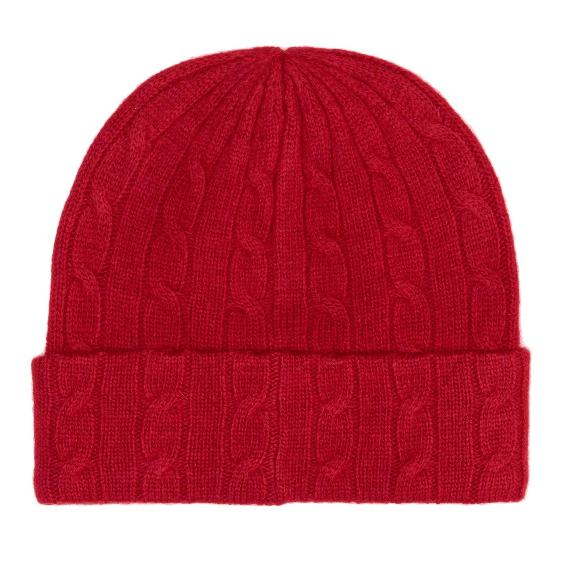 Polo Ralph Lauren Mützen - Clc Cbl Cuff Hat Cold Weather - Gr. ONE - in Rot - für Damen von Polo Ralph Lauren