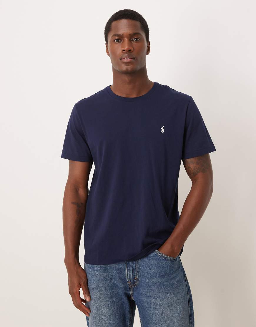 Polo Ralph Lauren - Oberteil aus weicher Baumwolle in Marineblau mit Markenlogo von Polo Ralph Lauren