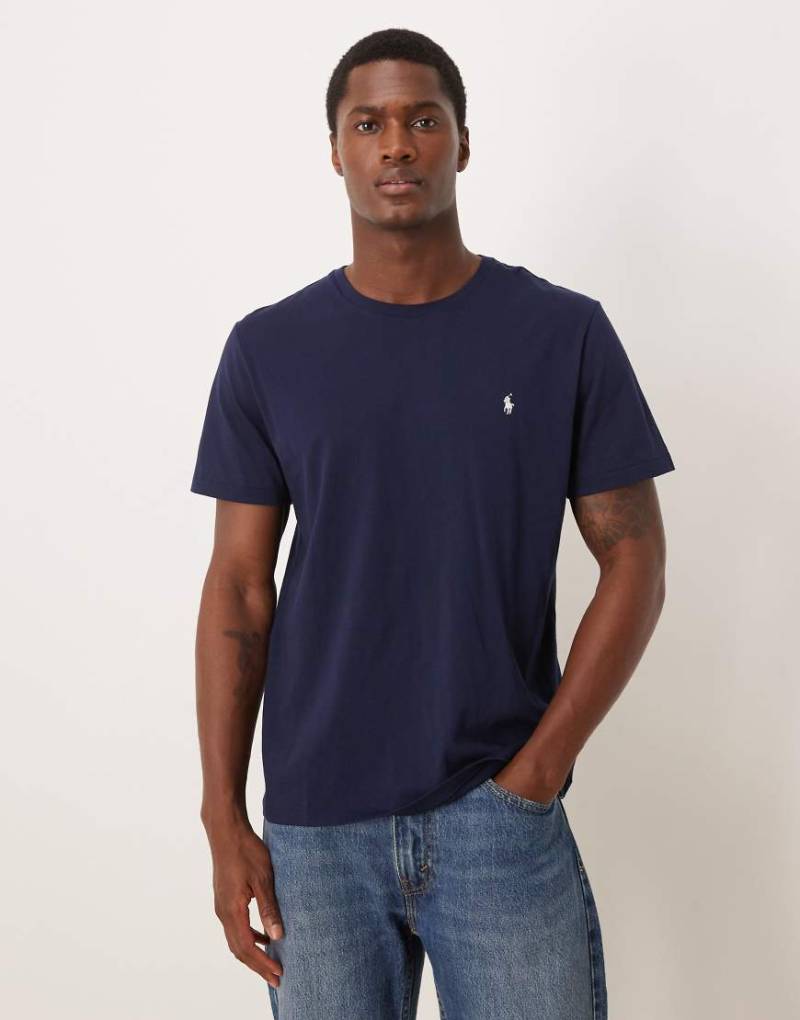 Polo Ralph Lauren - Oberteil aus weicher Baumwolle in Marineblau mit Markenlogo von Polo Ralph Lauren