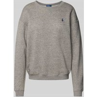 Polo Ralph Lauren Oversized Sweatshirt mit Logo-Stitching in Mittelgrau Melange, Größe XL von Polo Ralph Lauren