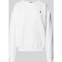 Polo Ralph Lauren Oversized Sweatshirt mit Logo-Stitching in Weiss, Größe L von Polo Ralph Lauren