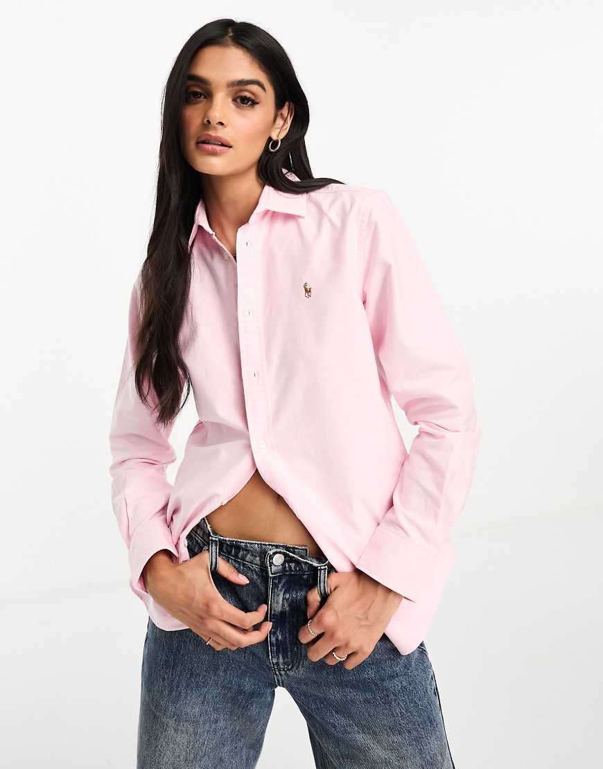 Polo Ralph Lauren - Oxford-Hemd in Rosa mit Markenlogo von Polo Ralph Lauren